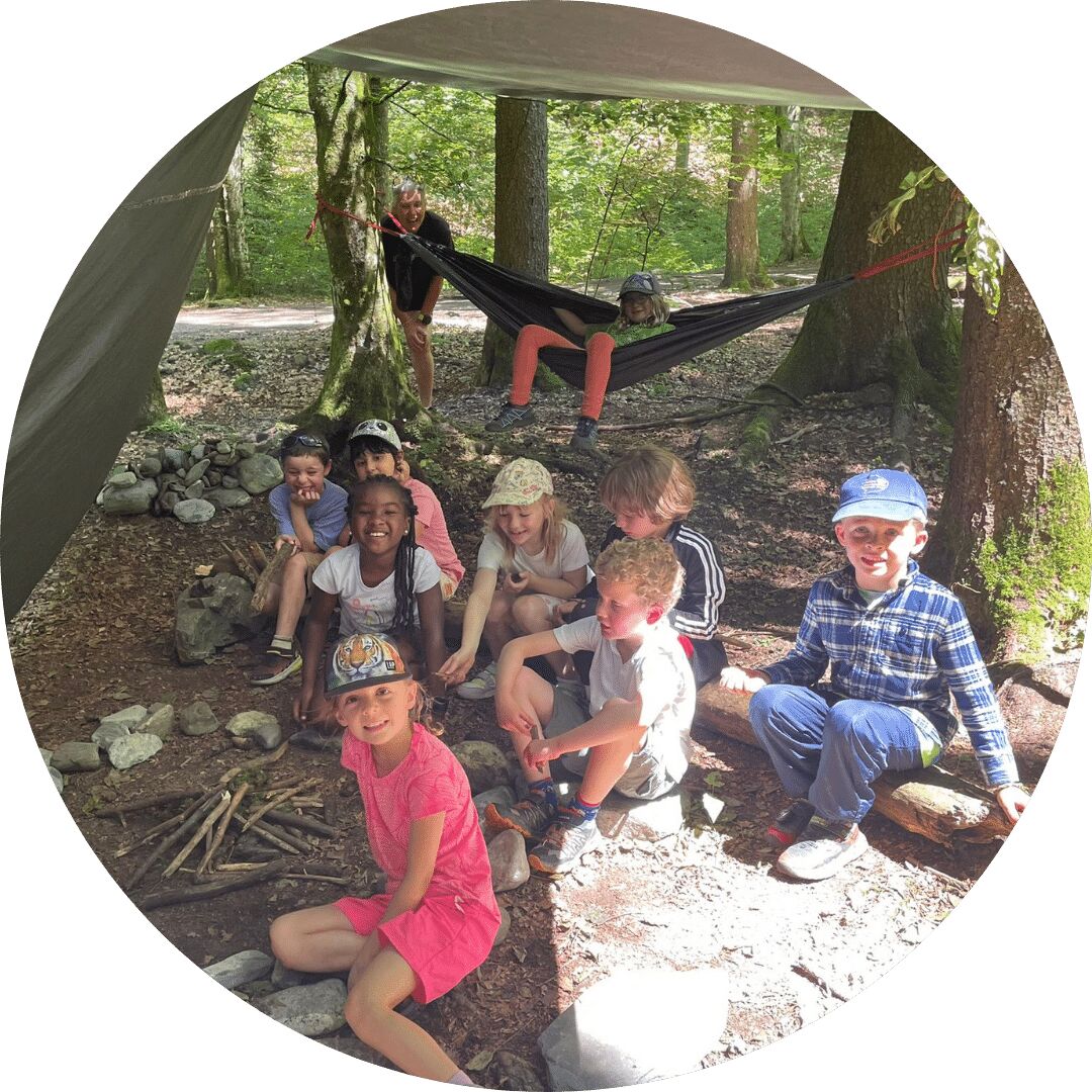 French Day Camp - forest school activity
