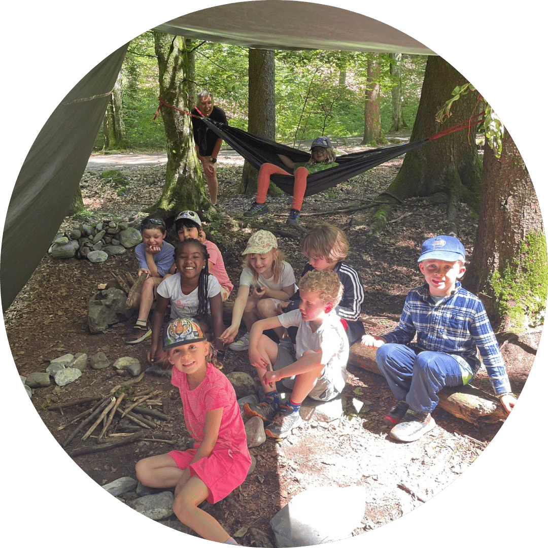 French Day Camp - forest school activity