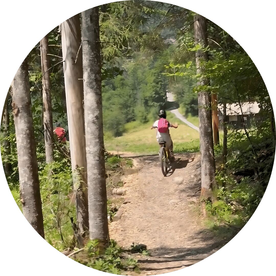 French Day Camp - mountain biking activity