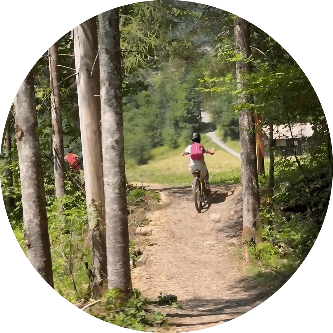 French Day Camp - mountain biking activity