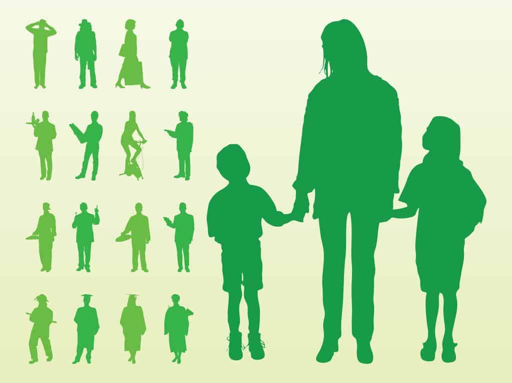 Vector-Silhouettes-Of-People