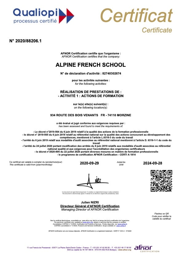 Qualiopi certificate Logo
