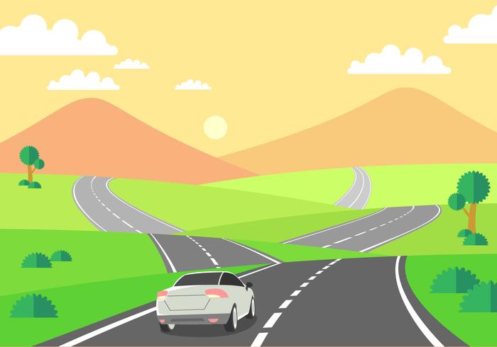 driving-on-the-highway-free-vector