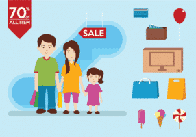 family-shopping-infography-vectors