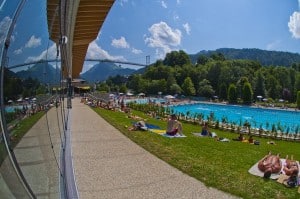 French summer camp pool