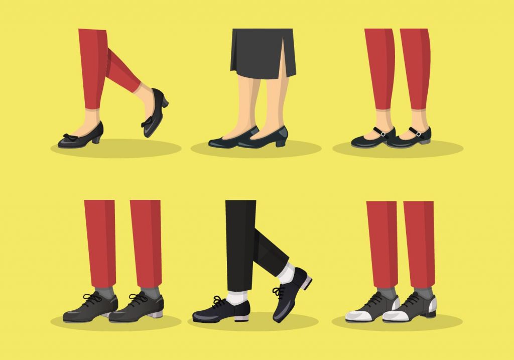 Tap Shoes Vector Sets Illustration