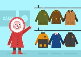 vector-winter-coat-for-girls